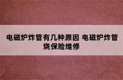 电磁炉炸管有几种原因 电磁炉炸管烧保险维修